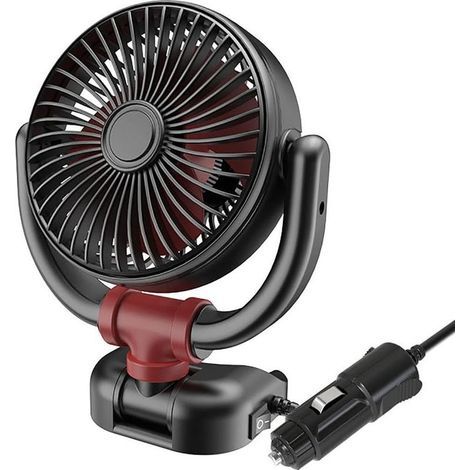Ventilateur Voiture Silencieux Pliable À Double Tête 24 V/12 V (1/5)