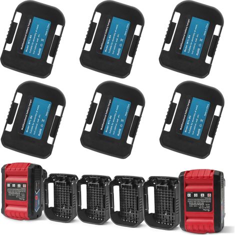 6 Supports Batterie Compatibles avec Batteries GBA 18V Compatibles avec Batteries GBA, supports muraux pour atelier, garage et établi (1/5)
