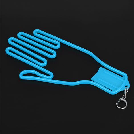 Porte-gants de golf extensible DIY en plastique bleu, support étirable pour équipement de golf (1/4)