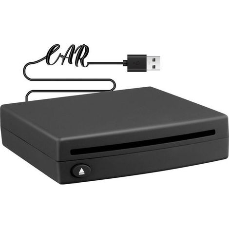 Autoradio Lecteur USB 2.0 CD/DVD Externe pour Interface Stéréo Connexion USB Lecteur Navigation GPS, 1 DIN Voiture CD/DVD Externe (1/5)