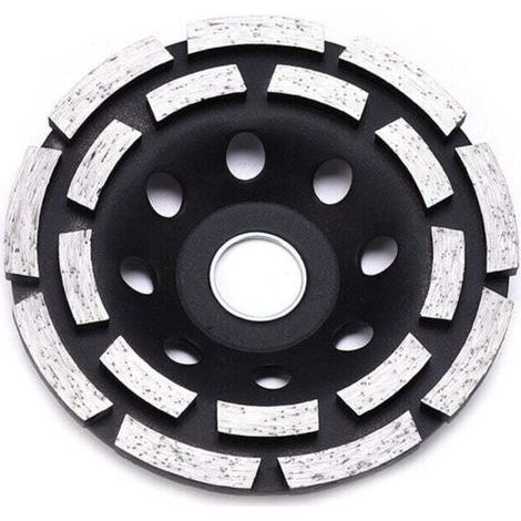 Diamant 125 mm à Meuler Béton. Meule Abrasive à Poncer Béton, Pierre, Granit (1/4)