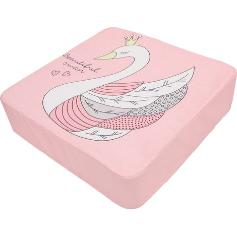 Rehausseur de table pour tout-petit, antidérapant, épais, avec coussin rehaussant et motif cygne. (1/5)
