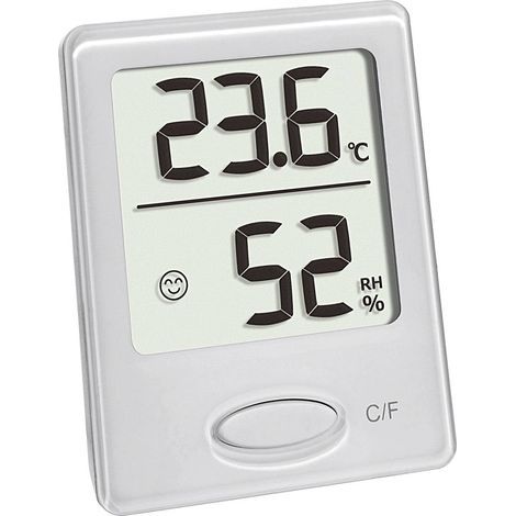 TFA Termohigrómetro digital, zur Kontrolle von Innentemperatur und Luftfeuchtigkeit