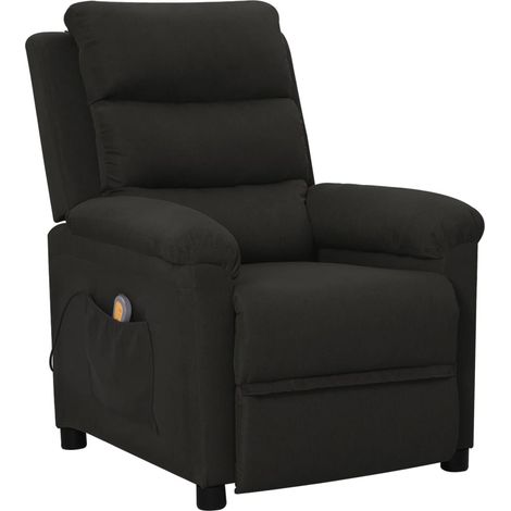 Massagesessel Schwarz Stoff
