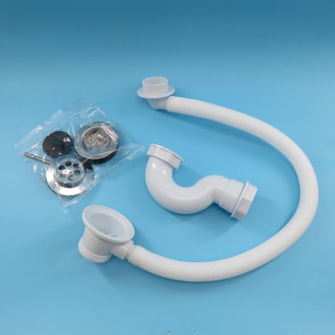 Bonde de baignoire double de style européen, bonde de baignoire d'hôtel, tuyau d'évacuation en plastique pour baignoire, bonde escamotable (1/5)