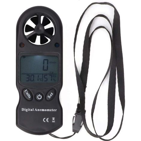 Anemometer, Digital Thermometer, Multifunction Portable Anemometer Connected Anemometer Anemometers for Windsurfing, Sailing (1/5)