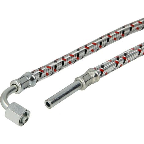 Flexible fioul SR 6 L/90° coude x tubulure 8 mm 1000 mm