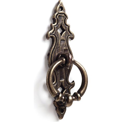 Anilla en zamak con acabado cuero, dimensiones: 85x41x14mm -