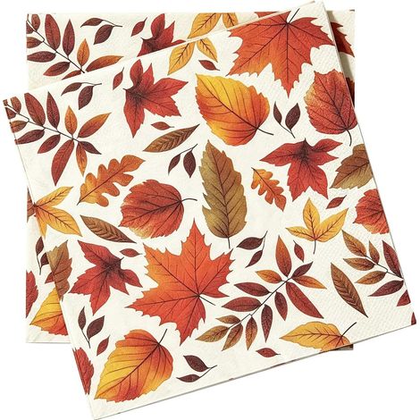 40 autumn napkins, 33 x 33 cm (1/5)