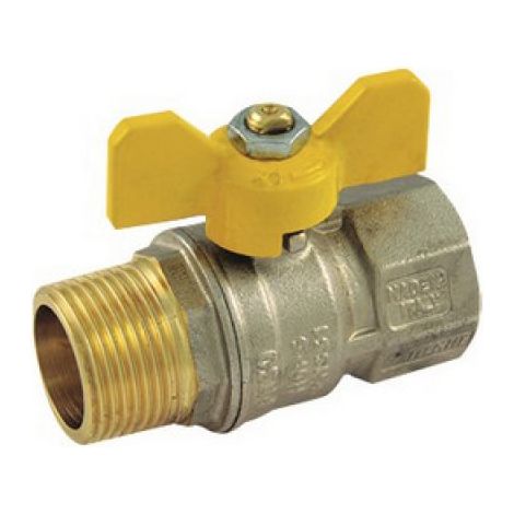 VALVOLA A SFERA PER GAS MF CON LEVA FARFALLA 1&quot