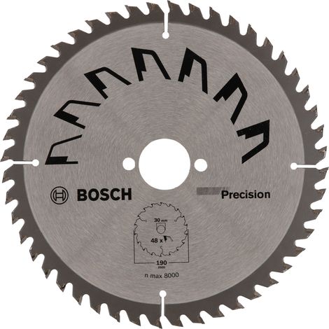 Bosch Kreissägeblatt PRECISION D= 190 mm Bohrung= 30 mm Z= 48