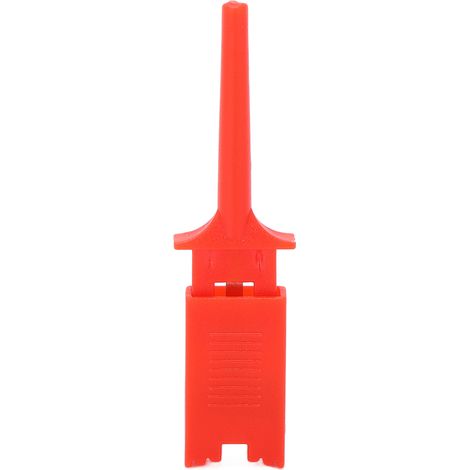 20 Stück Flachprüfhaken, präzise Schaltungselastizitätsprüfung, Reinkupfer, Hakentyp, Prüfklemme, Ersatzteile, Rot (1/5)
