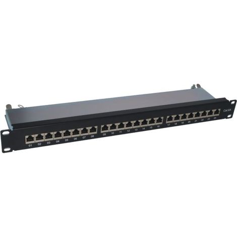 Alantec PK040 Panneau de brassage STP cat.6A 24 ports LSA 1U 19"