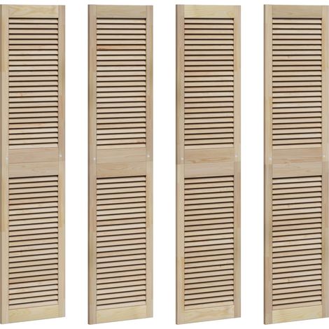 Maison Exclusive - Porta per Armadio con porta 4 pcs Naturale 170 x 2,1 x 39,5 cm