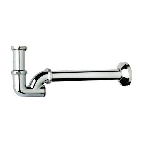 SIFONE CR A P ISPEZIONE POSTERIORE TEA  OTTONE CROMATO 1 CANNA CM 25