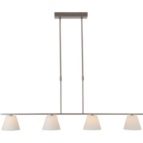 Lampe suspendue salle à manger Calabro Nickel à 4 ampoules - 2914-37-06-4 (1/3)