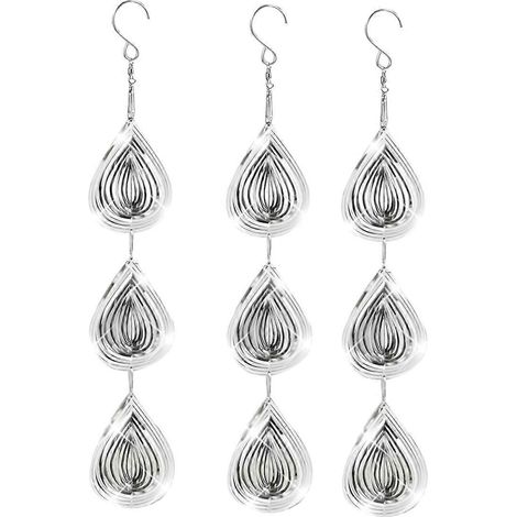 3-teiliges Set Vogelscheuchenscheiben, Vogelreflektoren-Windspinner, Vogelabwehrgeräte (1/5)