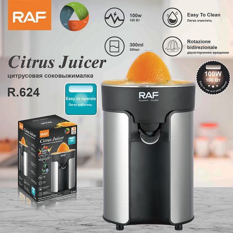 Extracteur de jus d'orange compact et puissant, conforme aux normes européennes - Extracteur de jus de citron et d'orange électrique automatique pour la maison - Petit et portable (1/5)