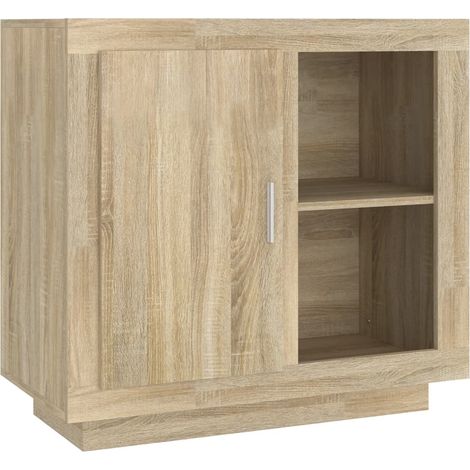Maison Exclusive - Aparador color roble Sonoma 80x40x75 cm