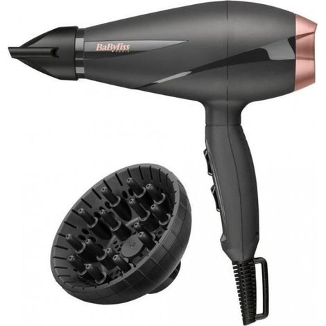 BABYLISS 6709DE - Seche-cheveux Smooth Pro 2100W - 2 temperatures/2 vitesses - 106 km/h de vitesse dair - Bouton air froid (1/5)
