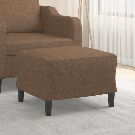 Repose-Pieds pour Salon ou Chambre - Tabouret Pouf Marron 60x50x41 cm Tissu BV243236 - BonneVie (1/5)