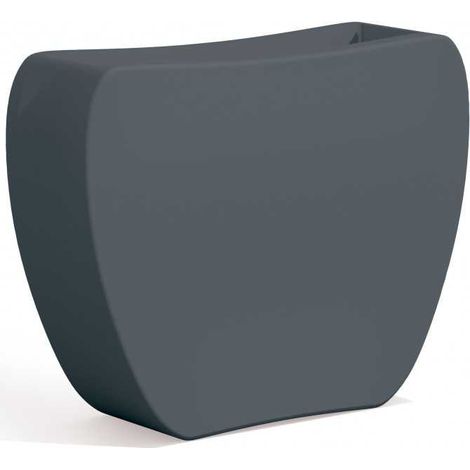 Cache-pot en forme de cœur gris en polymère Monacis - 100x30x80 cm H (1/2)