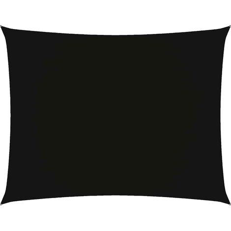Maison Exclusive - Voile de parasol tissu oxford rectangulaire 5x7 m noir (1/5)