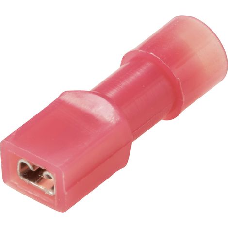 TRU COMPONENTS TC-11599304 Flachsteckhülse  Steckbreite: 2.8 mm Steckdicke: 0.5 mm 180 ° Vollisolier