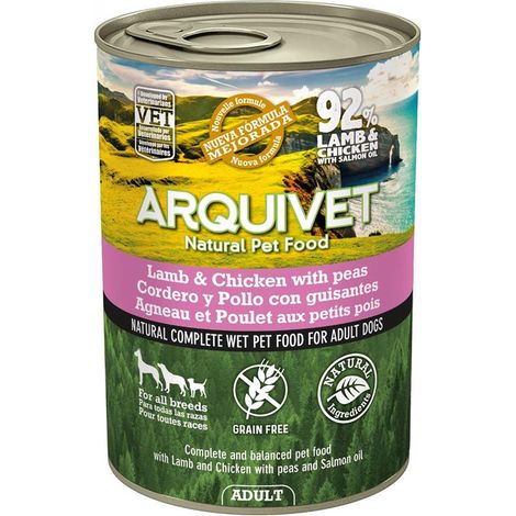 ARQUIVET Nassfutter für Hunde mit Lamm und Huhn 400 g