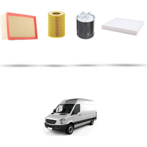 Kit tagliando 4 filtri compatibile con Mercedes Sprinter II (906) 518 CDI 135kw Dal 2006 al 2009 (1/5)