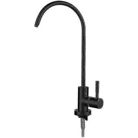 Robinet de cuisine avec filtre à eau en acier inoxydable blanc, pour l'eau potable par osmose inverse.-AquaForge (1/5)