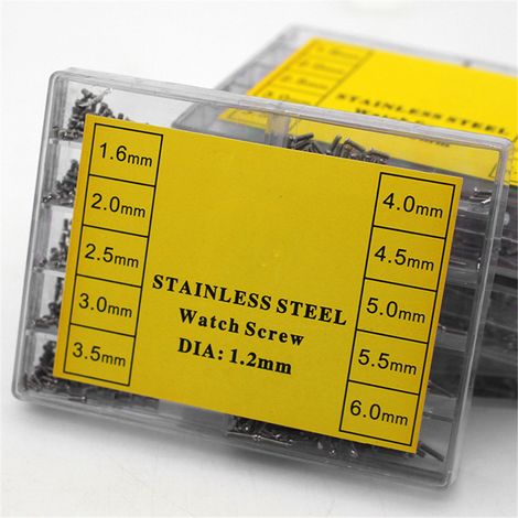 Lot de 20 vis cruciformes en acier inoxydable pour montres, 1.6-6.0mm, accessoires de bracelet (1/3)