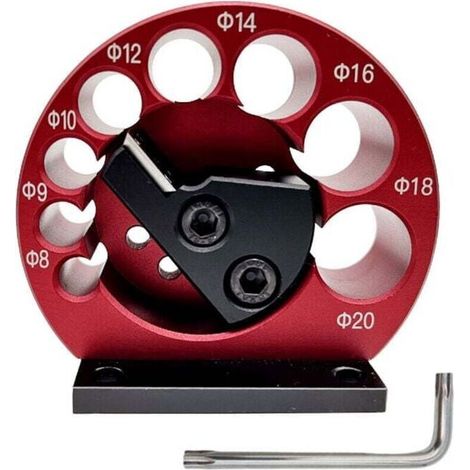 Machine à chevilles réglable en alliage d'aluminium, 8 trous, perceuse électrique, fraisage du bois massif, tige ronde, outil auxiliaire pour le travail du bois réglables 8-20 mm