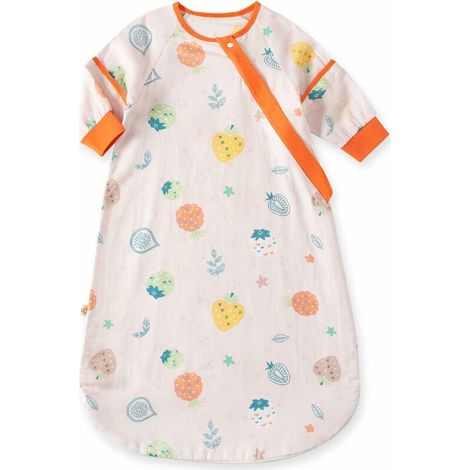 Bébé Gigoteuse Ete Sac de Couchage Coton Enfant Pyjama Manches Détachables Gigoteuse Grenouillères(M) (1/5)