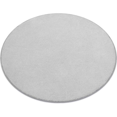 Teppich rund CASHMERE silber 152 eben grey rund 133 cm
