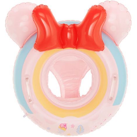 Bouée gonflable rose à motif dessin animé pour bébé, garçon ou fille (1/5)