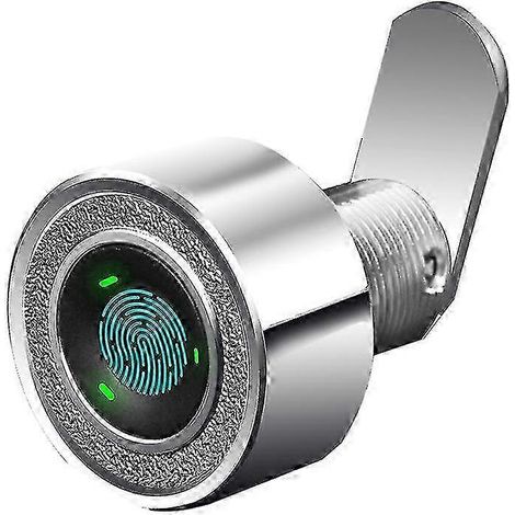 Serrure de meuble à empreinte digitale intelligente pour armoire, tiroir de bureau rechargeable par USB, sans clé, 30 mm (1/5)