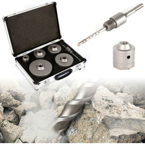 Bohrkrone 40-120mm Dosenbohrer Kernbohrer Hartmetall Lochsäge Für Beton SDS-Plus