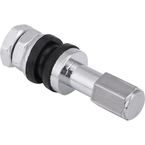 10pcs Tige de valve TR43E en métal pour pneu sans chambre auto, camion, moto, avec bouchon anti-poussière (1/5)