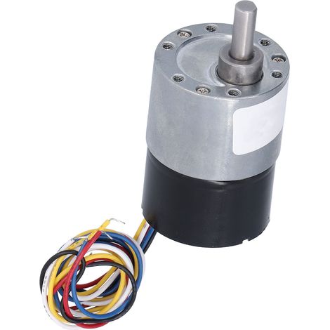 Bürstenloser 24-V-Gleichstrom-Getriebemotor JGB37-3525, hohes Drehmoment, leises Getriebe, reversibel, 12 U/min, geräuscharm (1/5)
