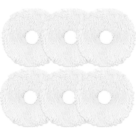 Replacement Wipes for Eureka J12 Ultra and Mise a V12, Accessories for Robot Vacuum Cleaner, Soft Microfiber Wipes, Pack of 6 (1/5)