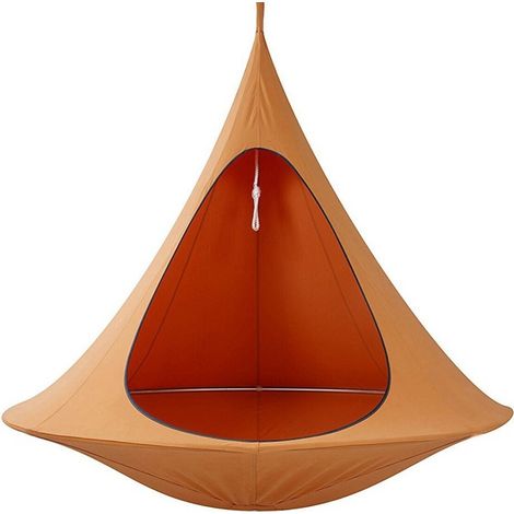 Chaise suspendue balançoire intérieure et extérieure – hamac intérieur/extérieur confortable, tissu Oxford épais, capacité de charge 100 kg (1/5)