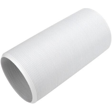 Tuyau d'évacuation pour climatiseur mobile - 150mm x 3m (PP renforcé, armature acier, extensible, rotation gauche) - Accessoire climatisation portable (1/3)