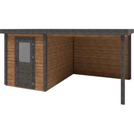 Casetta da giardino in legno Vala 5.06x3.09 m - 15.63 m2 - 28 mm - impregnata - 000140 (1/3)