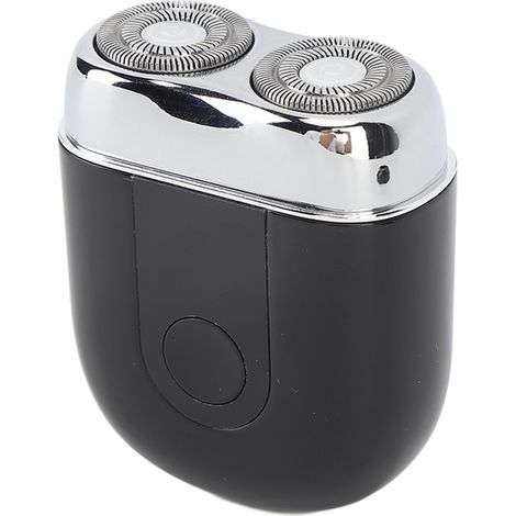 Tondeuse à barbe électrique lavable et rechargeable, chargement USB-C, étanche IPX6, idéale pour la maison, la voiture et les voyages (noire). (1/5)