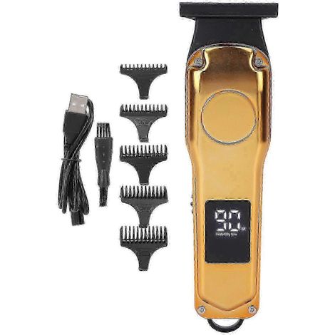 Tondeuse à cheveux électrique avec 5 sabots de réglage, haute vitesse, faible bruit et rechargeable par USB. (1/5)