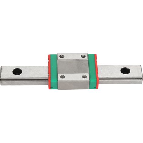 Bloc coulissant miniature noir LML12B pour rail linéaire, longueur 100 mm
