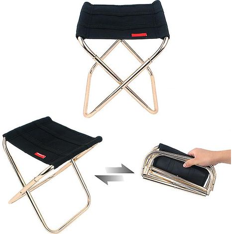 Chaise pliante portable, siège de chaise pliante portable en alliage d'aluminium, chaises pliantes d'extérieur pour la pêche, le camping, les pique-niques et la plage (1/4)