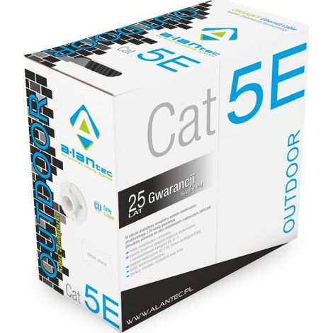 Câble FTP ALANTEC 4x2x24AWG EXTÉRIEUR SEC cat.5e 305 m