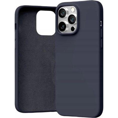 CUSTODIA IN SILICONE PER APPLE IPHONE 14 PRO BLU NAVY
